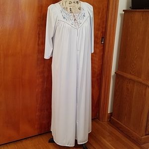 Blue housecoat and nightgown